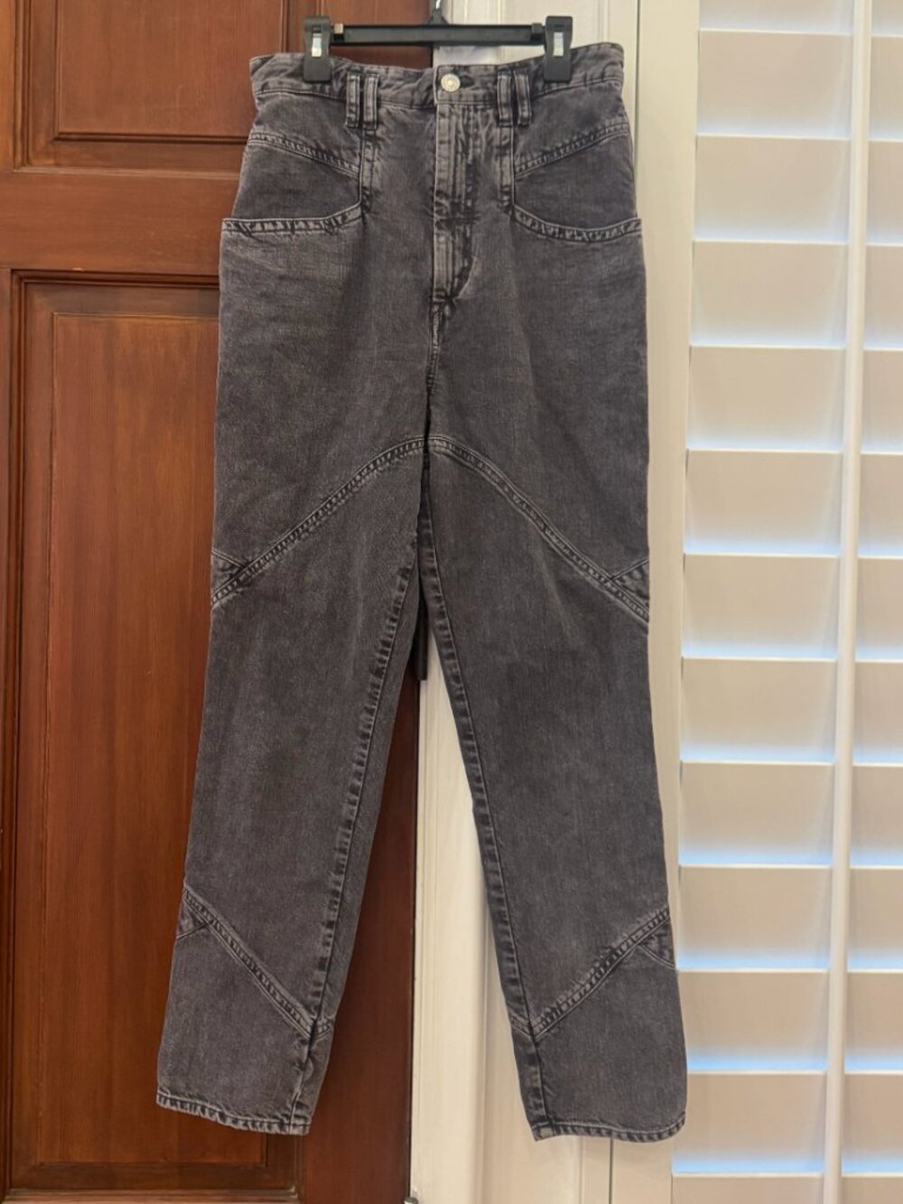 Isabel Marant Charcoal Washed Jeans.